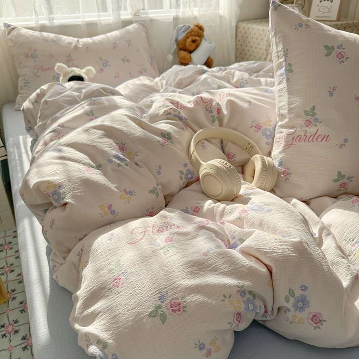 91家纺网 家纺一手货源 找家纺 花伞家居 2025新款印花双层纱四件套（提供买家秀） 锦朵