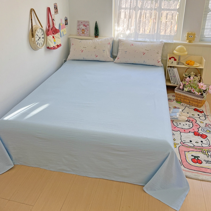 91家纺网 家纺一手货源 找家纺 花伞家居 2025新款毛巾绣印花双层纱四件套（提供买家秀） 幸福的家