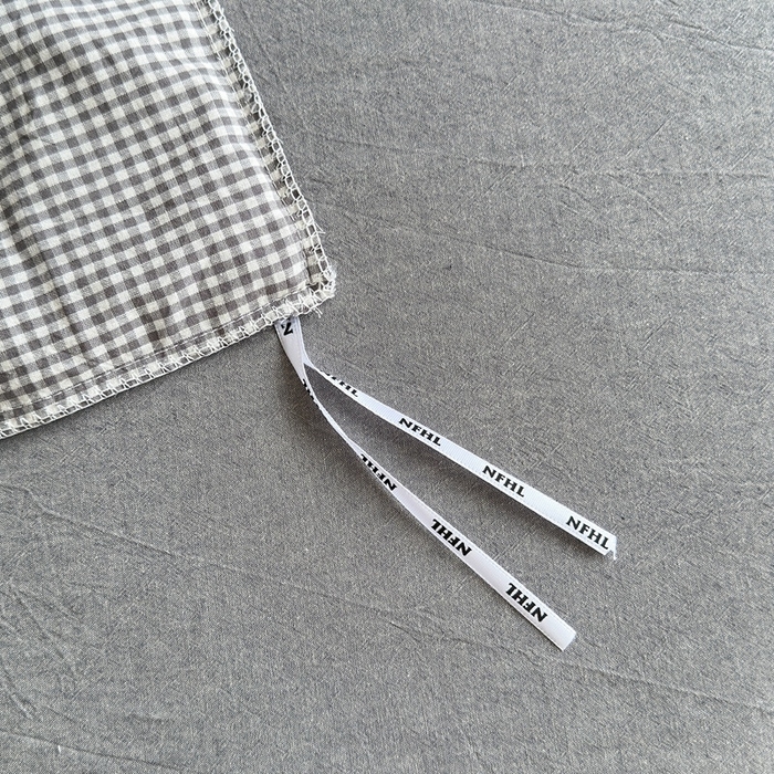 91家纺网 家纺一手货源 找家纺 宜家坊 2025新款A类全棉纯棉色织水洗棉宽边断角工艺四件套 可定制尺寸 爱的邂逅-灰