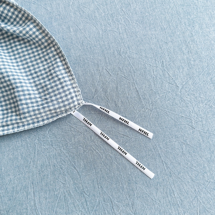 91家纺网 家纺一手货源 找家纺 宜家坊 2025新款A类全棉纯棉色织水洗棉宽边断角工艺四件套 可定制尺寸 爱的邂逅-蓝