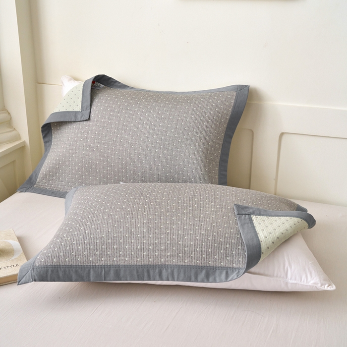 91家纺网 家纺一手货源 找家纺 （总）棠薇家纺 2025新款简约包边款枕巾纯棉枕巾夹绵枕巾透气吸汗