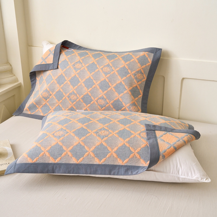 91家纺网 家纺一手货源 找家纺 （总）棠薇家纺 2025新款简约包边款枕巾纯棉枕巾夹绵枕巾透气吸汗