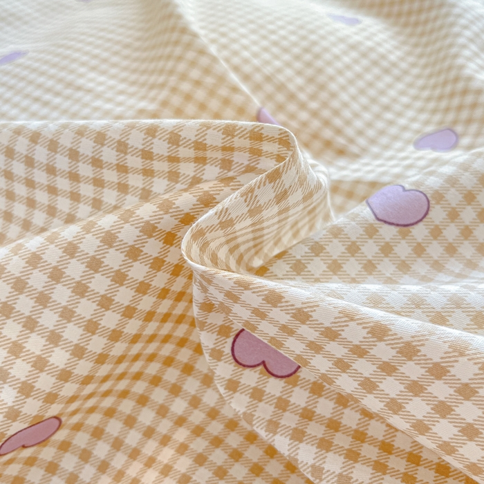 91家纺网 家纺一手货源 找家纺 麦伦家居 2025秋冬新款多功能床品全棉+牛奶绒印花四件套 爱的小屋