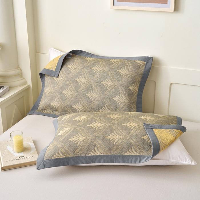 91家纺网 家纺一手货源 找家纺 （总）棠薇家纺 2025新款简约包边款枕巾纯棉枕巾夹绵枕巾透气吸汗