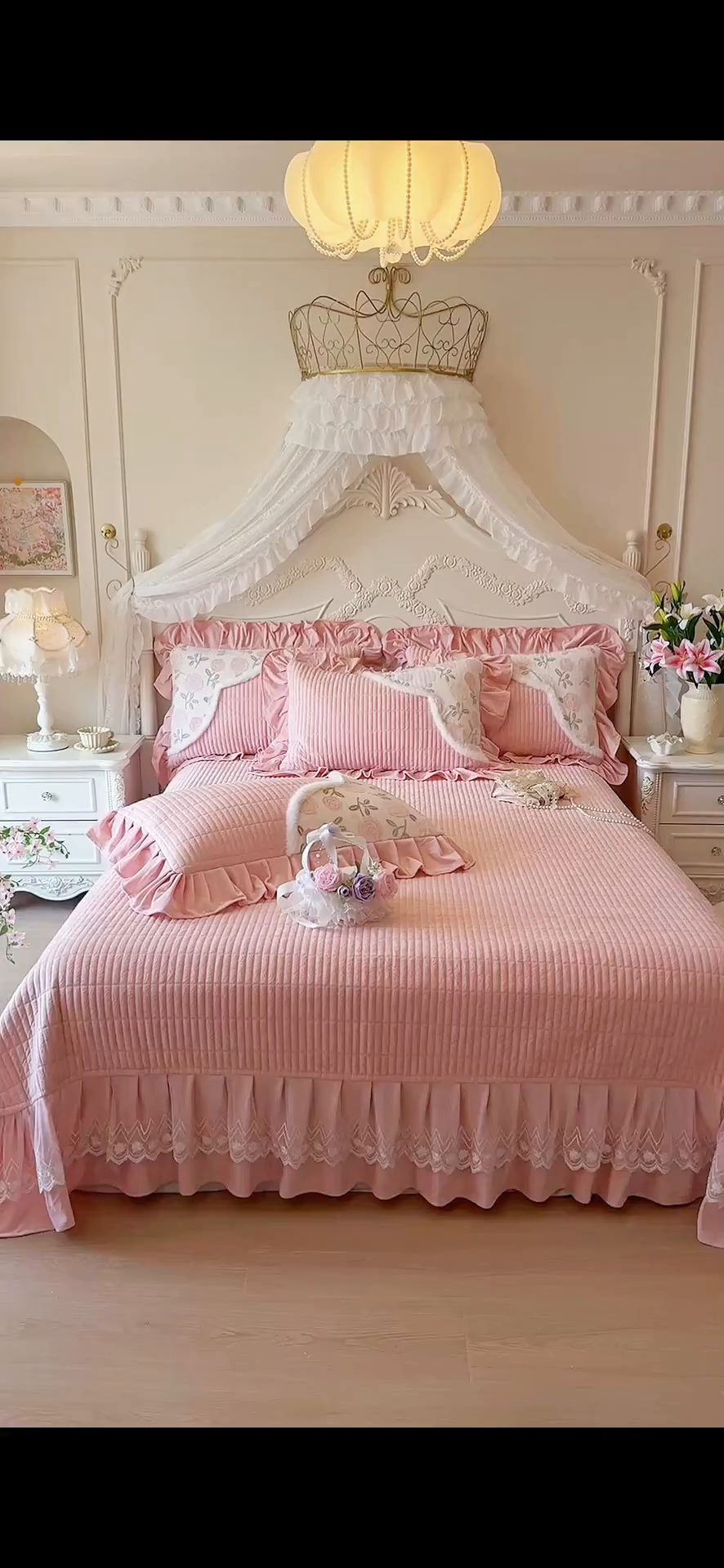 91家纺网 家纺一手货源 找家纺 宜凡家纺 2025新款婴儿绒压花撞色双拼夹棉床盖四件套 床盖款-花曦