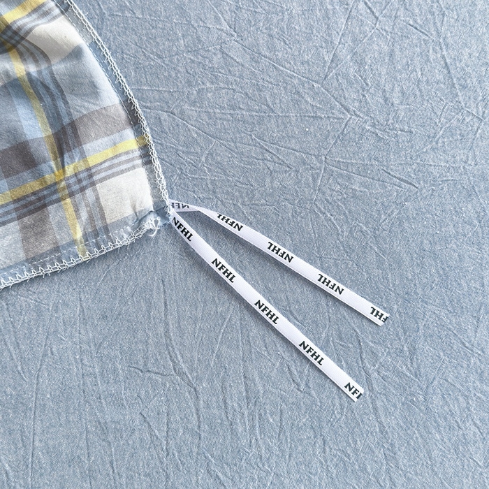 91家纺网 家纺一手货源 找家纺 宜家坊 2025新款A类全棉纯棉色织水洗棉宽边断角工艺四件套 可定制尺寸 幸福恋曲-蓝