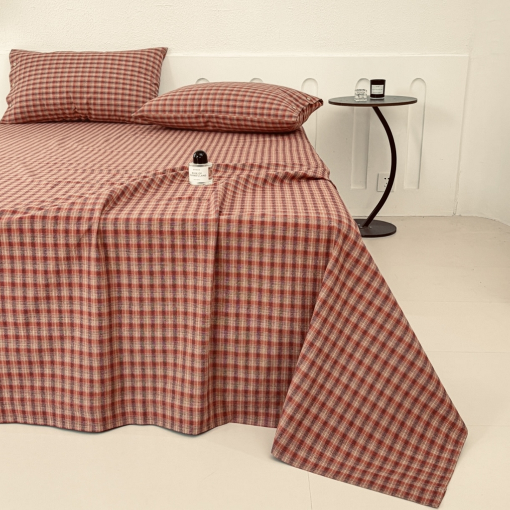 91家纺网 家纺一手货源 找家纺 （总）织雅漫 2025春夏新款高端舒棉系列全棉纯棉100%棉细纱老粗布床单凉席席子