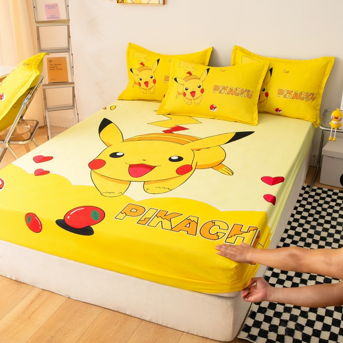 91家纺网 家纺一手货源 找家纺 （总）一电 2024新款卡通床单床笠棕垫床套防尘罩席床垫保护套卡通儿童上下床床单床笠-第一批