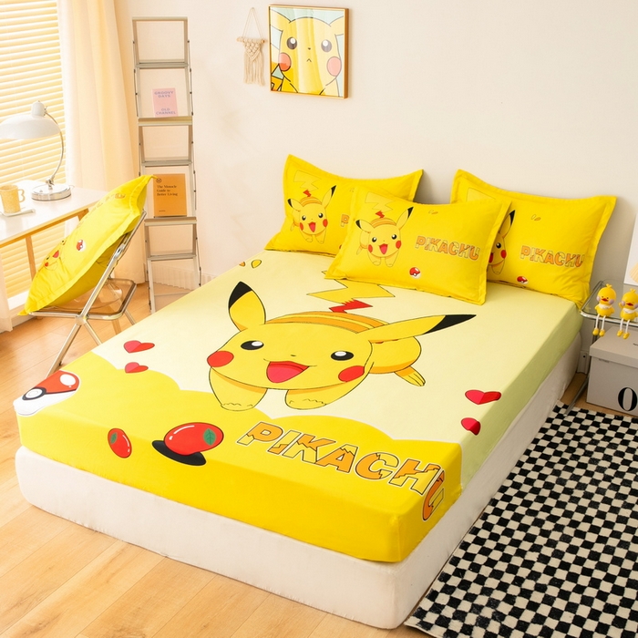 91家纺网 家纺一手货源 找家纺 （总）一电 2024新款卡通床单床笠棕垫床套防尘罩席床垫保护套卡通儿童上下床床单床笠-第一批