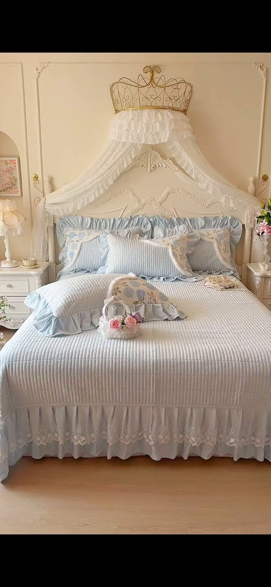 91家纺网 家纺一手货源 找家纺 宜凡家纺 2025新款婴儿绒压花撞色双拼夹棉床盖四件套 床盖款-予花