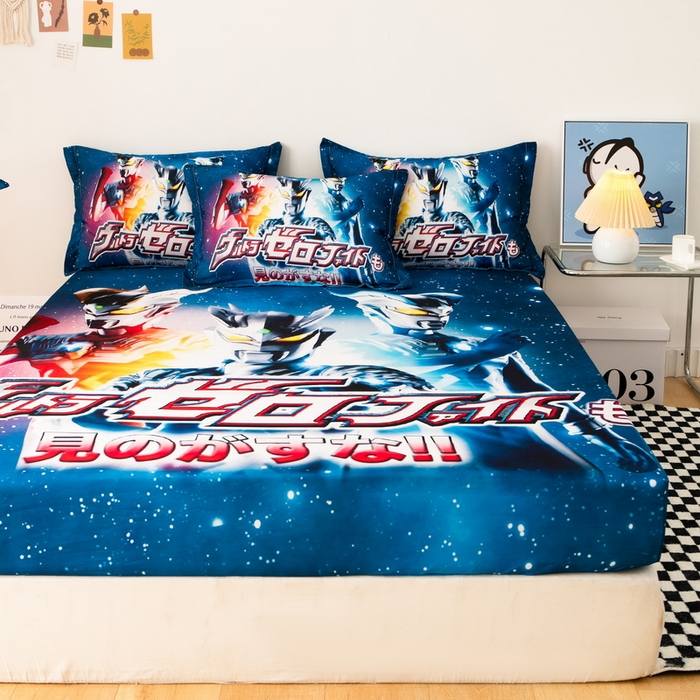 91家纺网 家纺一手货源 找家纺 一电 2024新款卡通床单床笠棕垫床套防尘罩席床垫保护套卡通儿童上下床床单床笠-第一批 赛罗