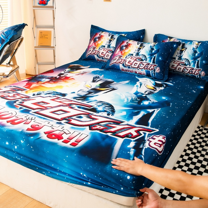 91家纺网 家纺一手货源 找家纺 一电 2024新款卡通床单床笠棕垫床套防尘罩席床垫保护套卡通儿童上下床床单床笠-第一批 赛罗