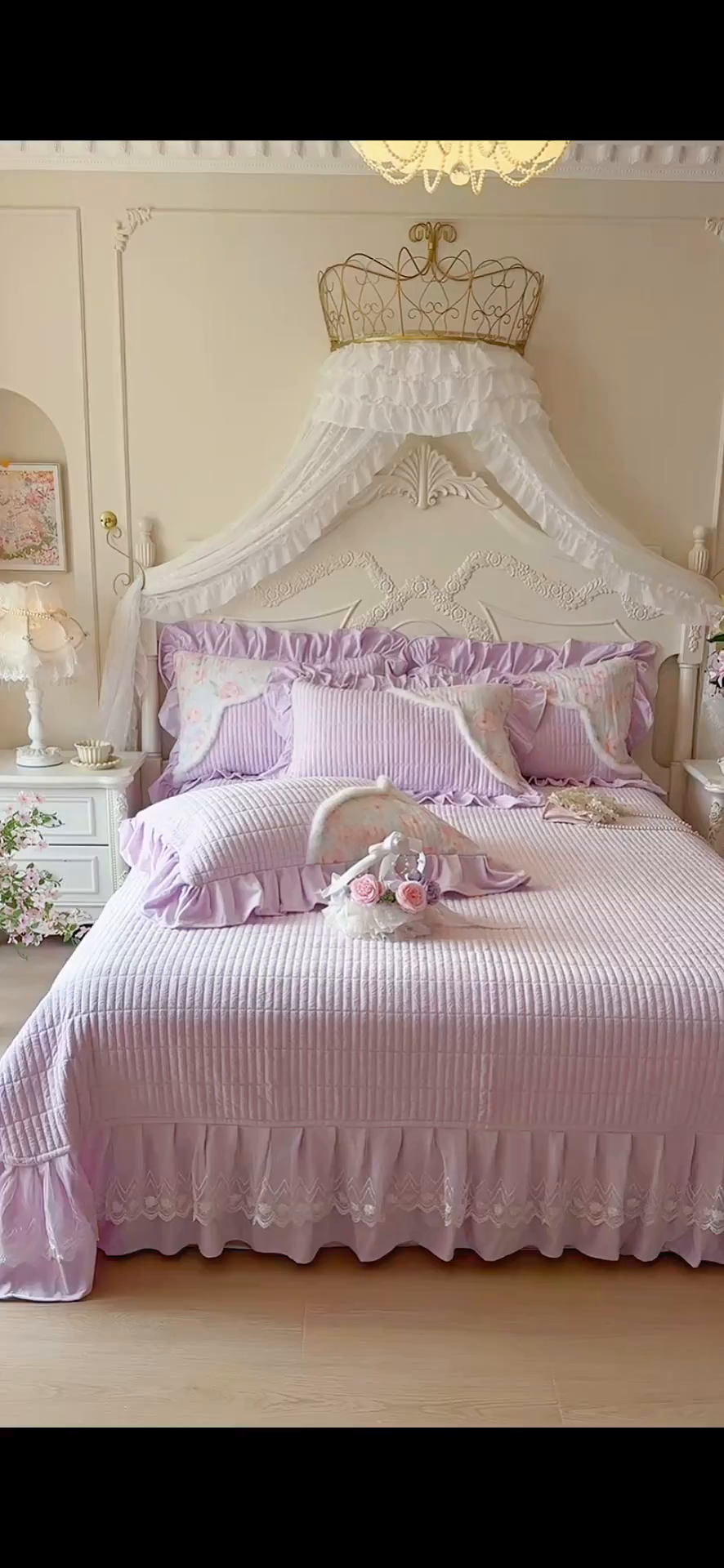 91家纺网 家纺一手货源 找家纺 宜凡家纺 2025新款婴儿绒压花撞色双拼夹棉床盖四件套 床盖款-紫幸