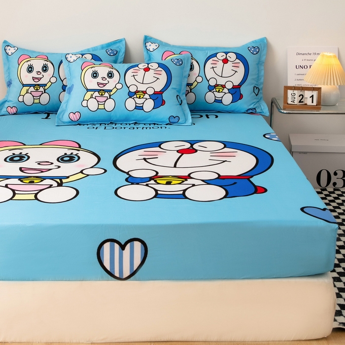 91家纺网 家纺一手货源 找家纺 一电 2024新款卡通床单床笠棕垫床套防尘罩席床垫保护套卡通儿童上下床床单床笠-第一批 讲故事