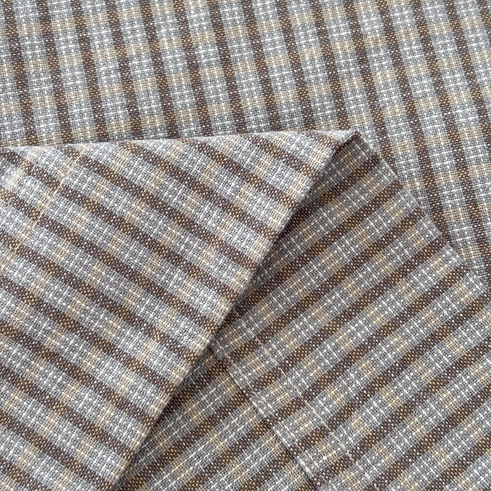 91家纺网 家纺一手货源 找家纺 织雅漫 2025春夏新款高端舒棉系列全棉纯棉100%棉细纱老粗布床单凉席席子 米格-咖