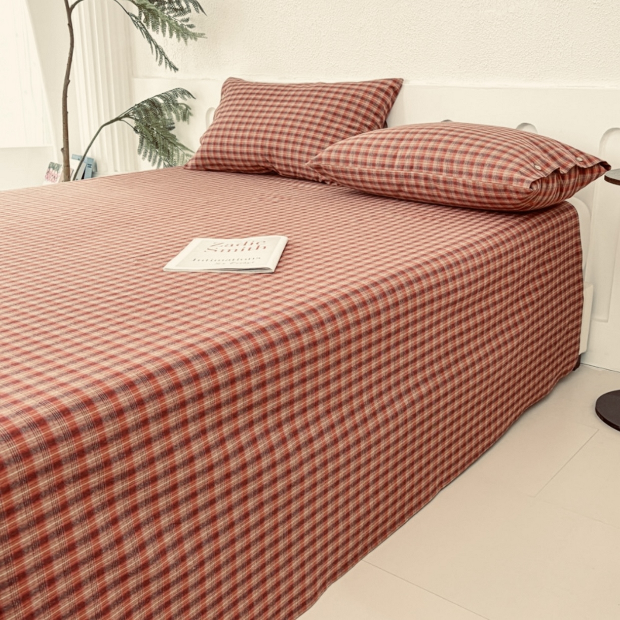 91家纺网 家纺一手货源 找家纺 织雅漫 2025春夏新款高端舒棉系列全棉纯棉100%棉细纱老粗布床单凉席席子 秋实焦糖