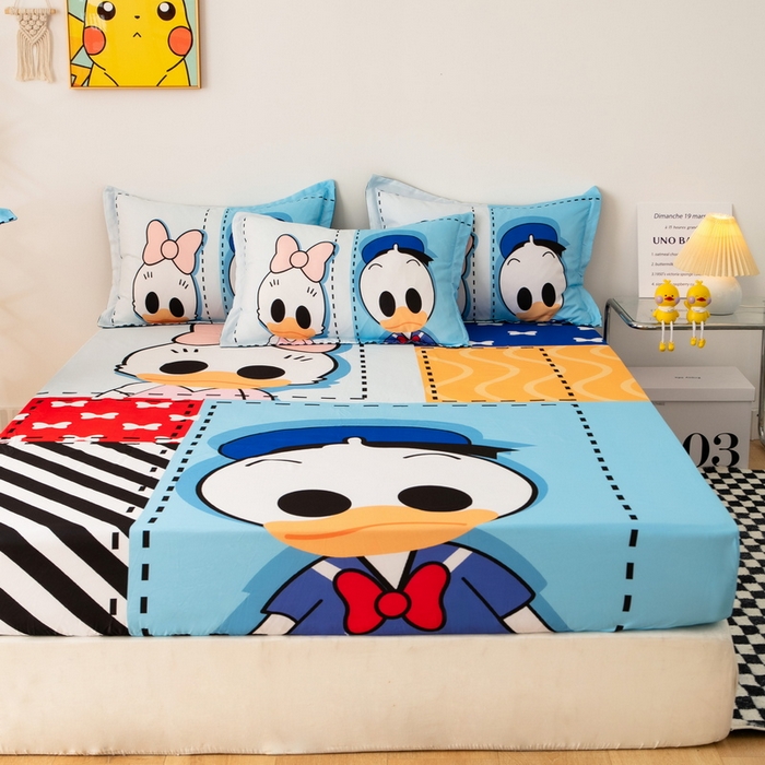 91家纺网 家纺一手货源 找家纺 一电 2024新款卡通床单床笠棕垫床套防尘罩席床垫保护套卡通儿童上下床床单床笠-第一批 上课