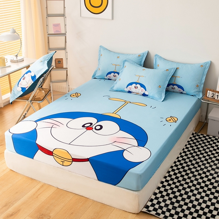 91家纺网 家纺一手货源 找家纺 一电 2024新款卡通床单床笠棕垫床套防尘罩席床垫保护套卡通儿童上下床床单床笠-第一批 可爱叮当