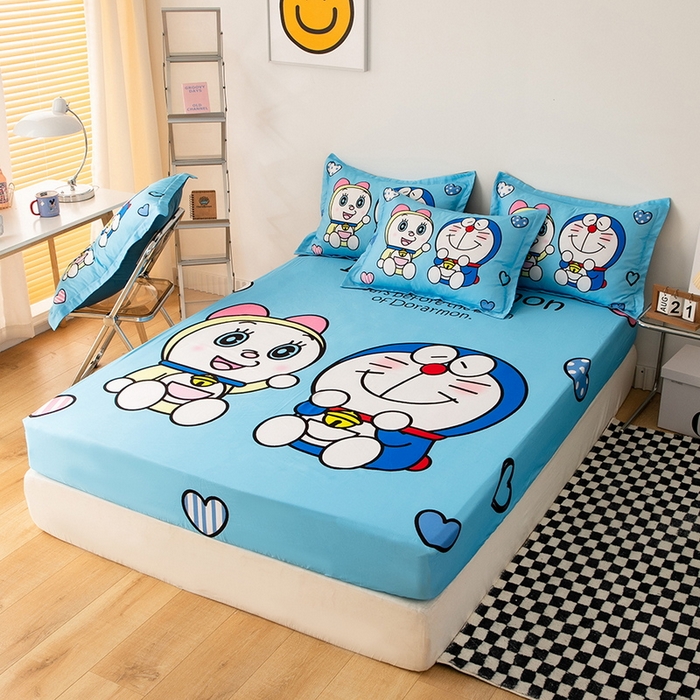 91家纺网 家纺一手货源 找家纺 一电 2024新款卡通床单床笠棕垫床套防尘罩席床垫保护套卡通儿童上下床床单床笠-第一批 讲故事