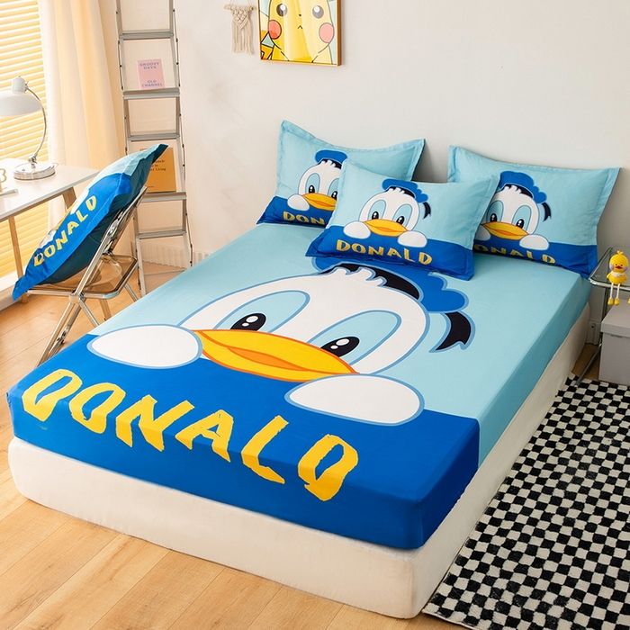 91家纺网 家纺一手货源 找家纺 一电 2024新款卡通床单床笠棕垫床套防尘罩席床垫保护套卡通儿童上下床床单床笠-第一批 起立