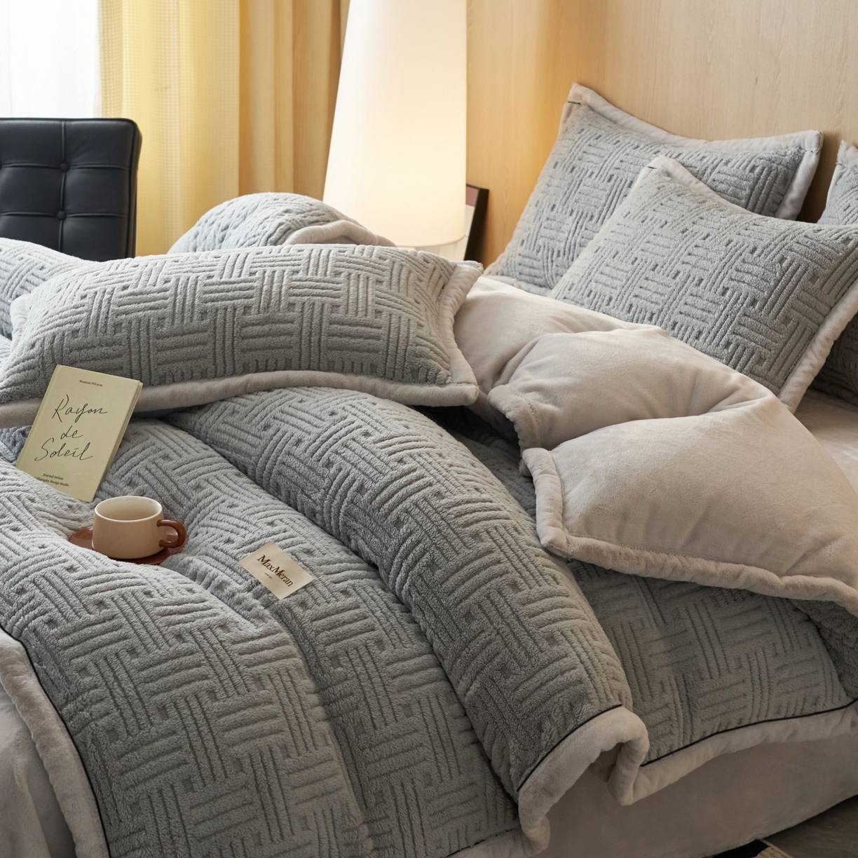 91家纺网 家纺一手货源 找家纺 （总）晨曦家纺 2025新款230克加厚保暖塔芙绒牛奶绒四件套法兰绒