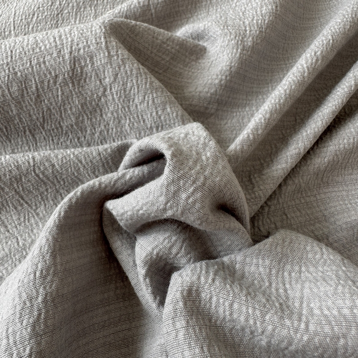 91家纺网 家纺一手货源 找家纺 花伞家居 2025新款A类高克重云感木棉双层纱单床单（提供买家秀） 松烟灰