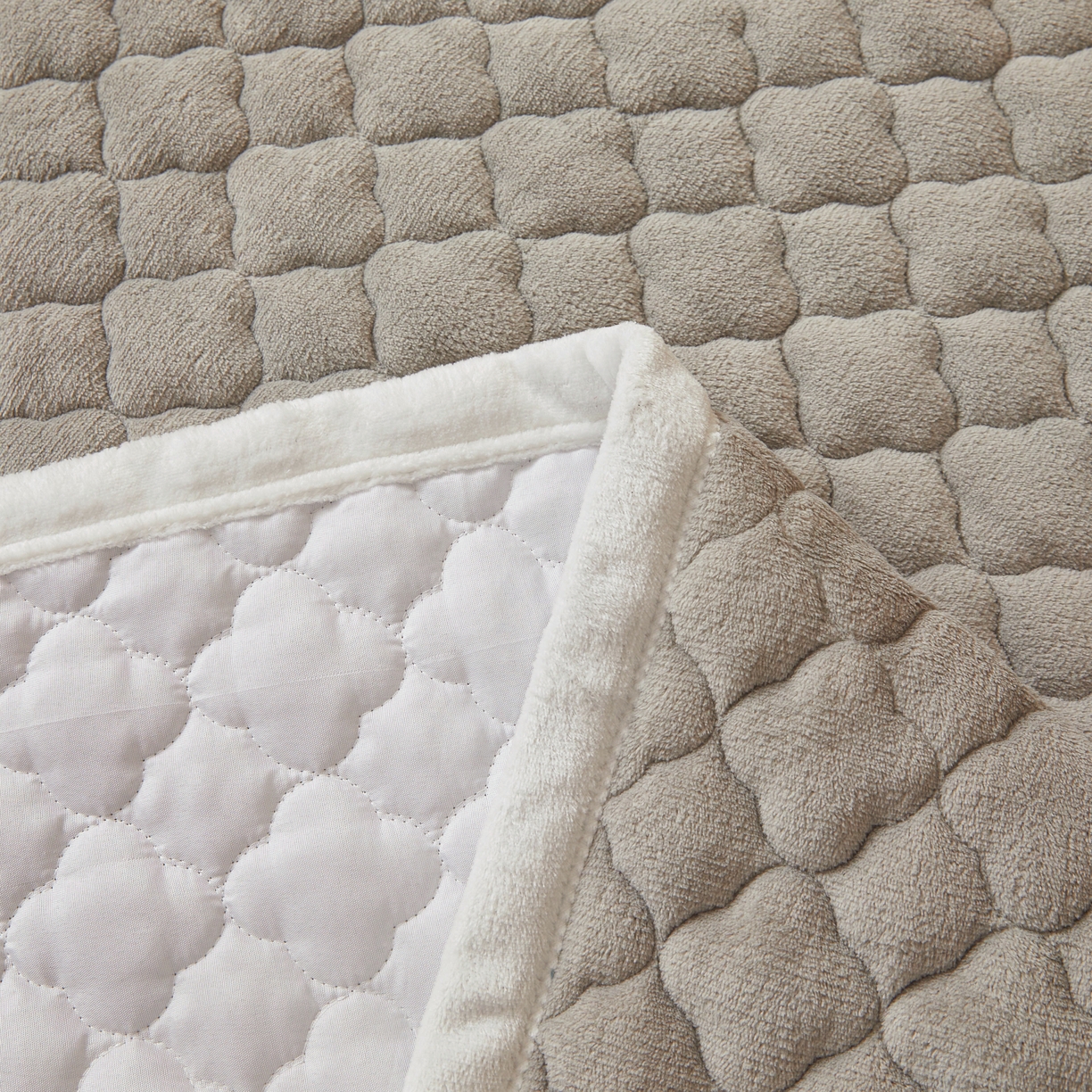 91家纺网 家纺一手货源 找家纺 （总）初心家纺 2025新款高克重牛奶绒印花夹棉床垫