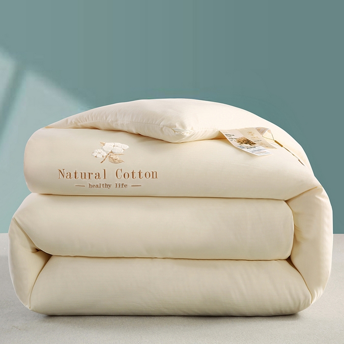 91家纺网 家纺一手货源 找家纺 小牛席业 2025新款棉花朵朵保暖被 春秋被冬被被子被芯 棉花朵朵-保暖被系列(米色)