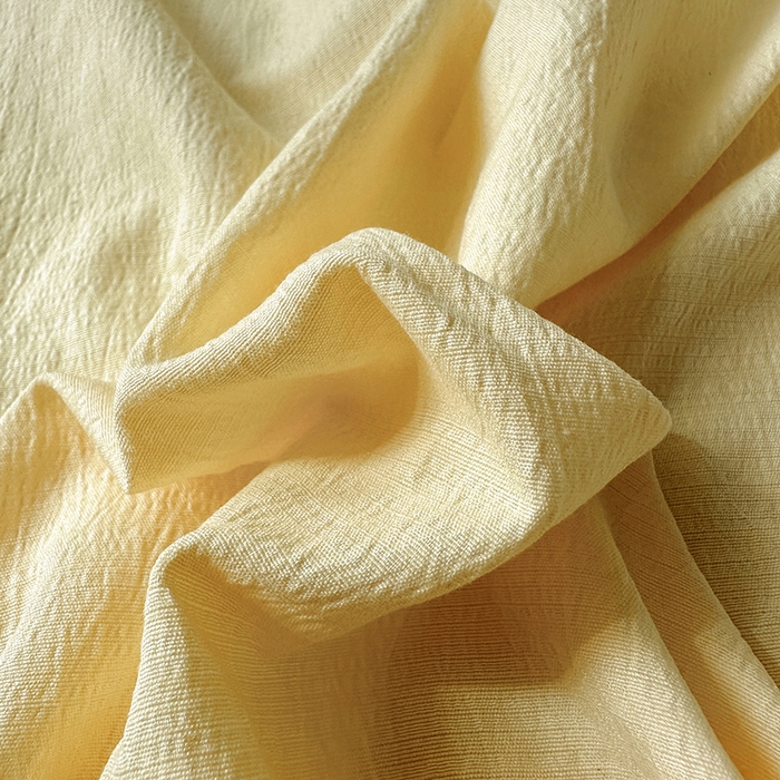 91家纺网 家纺一手货源 找家纺 花伞家居 2025新款A类高克重云感木棉双层纱单床单（提供买家秀） 茉莉黄