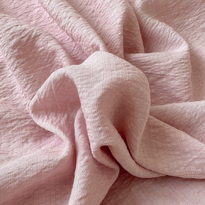 91家纺网 家纺一手货源 找家纺 花伞家居 2025新款A类高克重云感木棉双层纱单床笠（提供买家秀） 粉豆沙