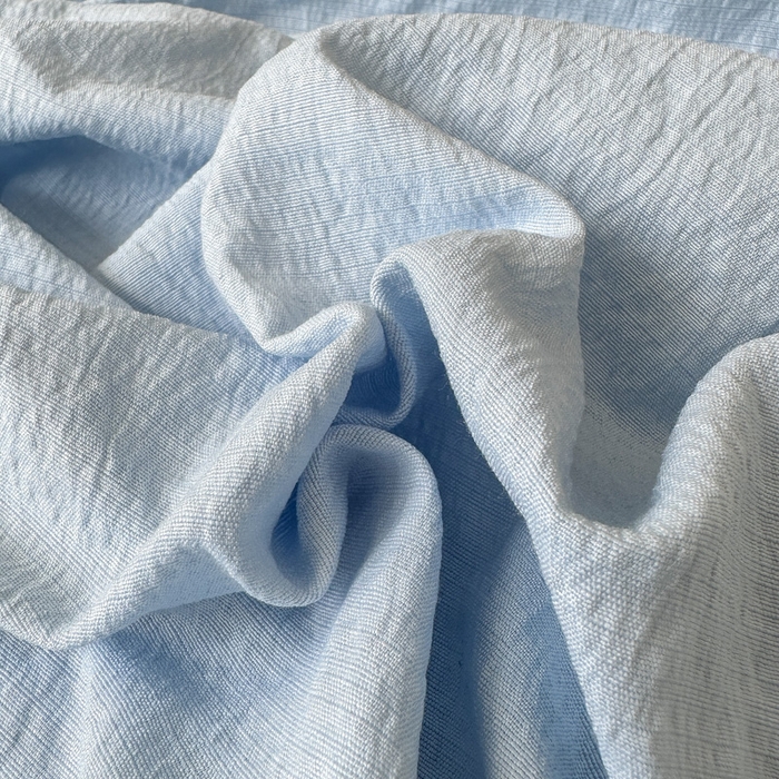 91家纺网 家纺一手货源 找家纺 花伞家居 2025新款A类高克重云感木棉双层纱单床笠（提供买家秀） 涧石蓝