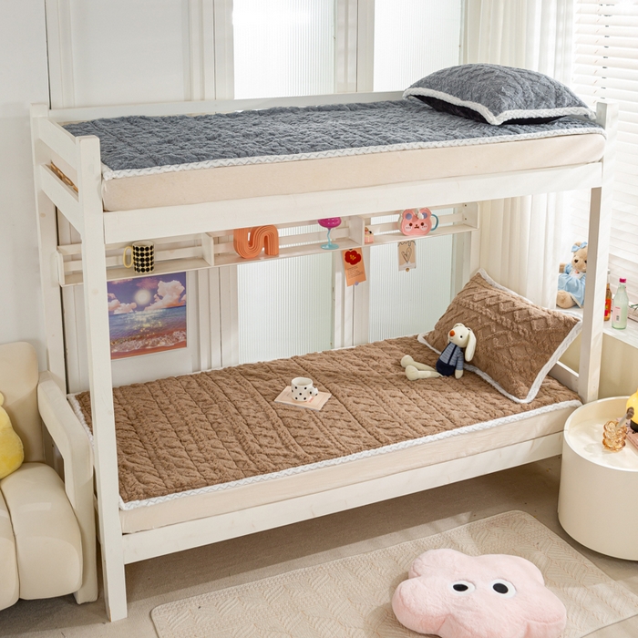 91家纺网 家纺一手货源 找家纺 （总）暖芯优选 2025新款上下铺塔芙绒床垫