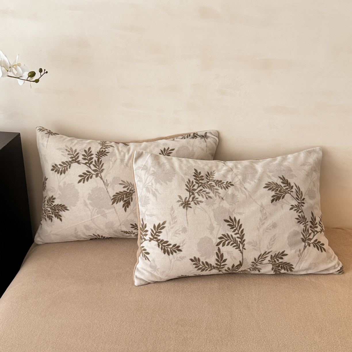 91家纺网 家纺一手货源 找家纺 典曼家纺 2025新款印花海獭绒加厚保暖四件套 叶纷飞