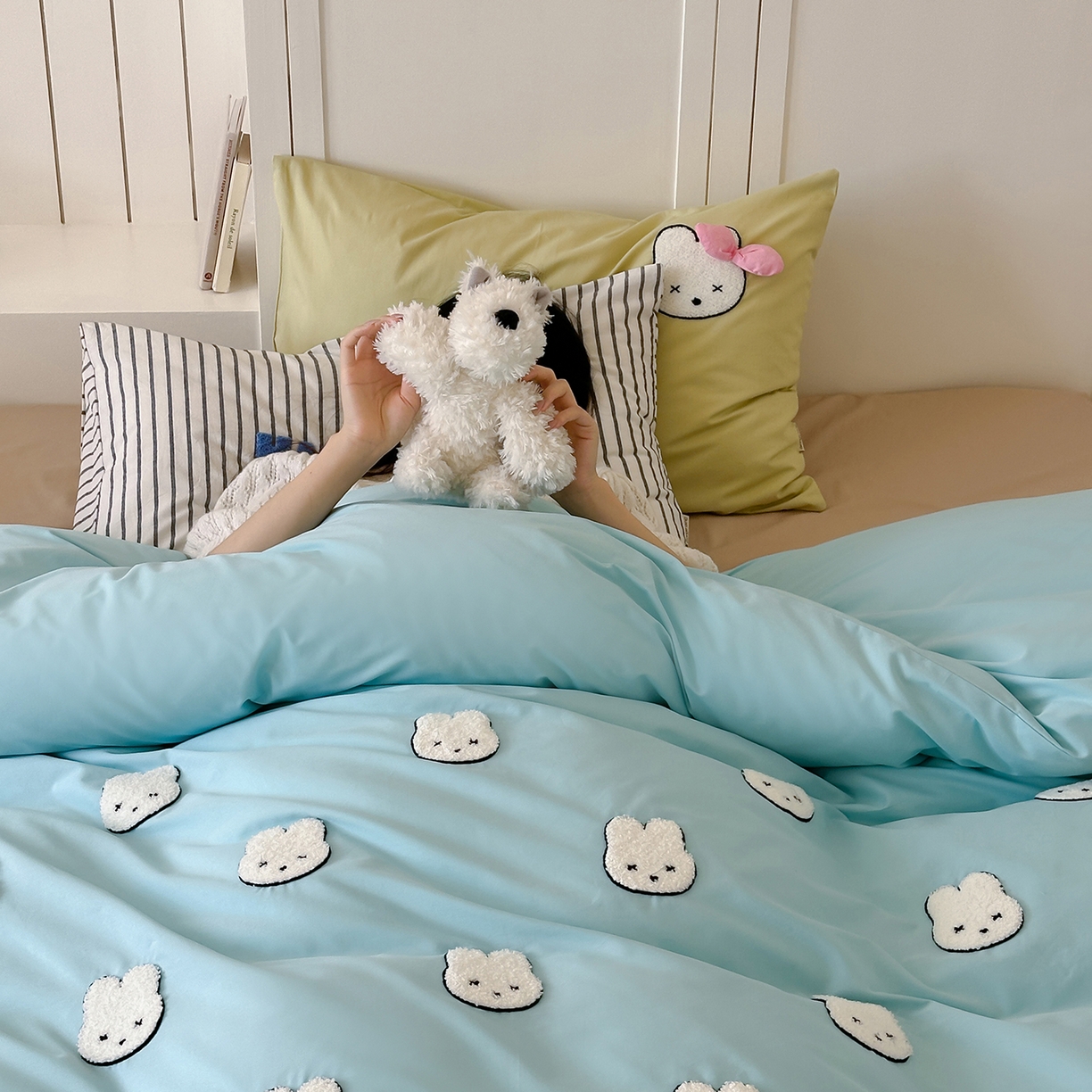 91家纺网 家纺一手货源 找家纺 （总）桔子家纺 2025新款40支纯棉水洗棉happy系列四件套