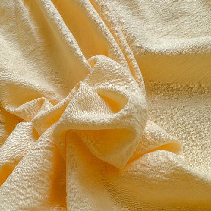 91家纺网 家纺一手货源 找家纺 花伞家居 2025新款A类高克重云感木棉双层纱单床笠（提供买家秀） 茉莉黄