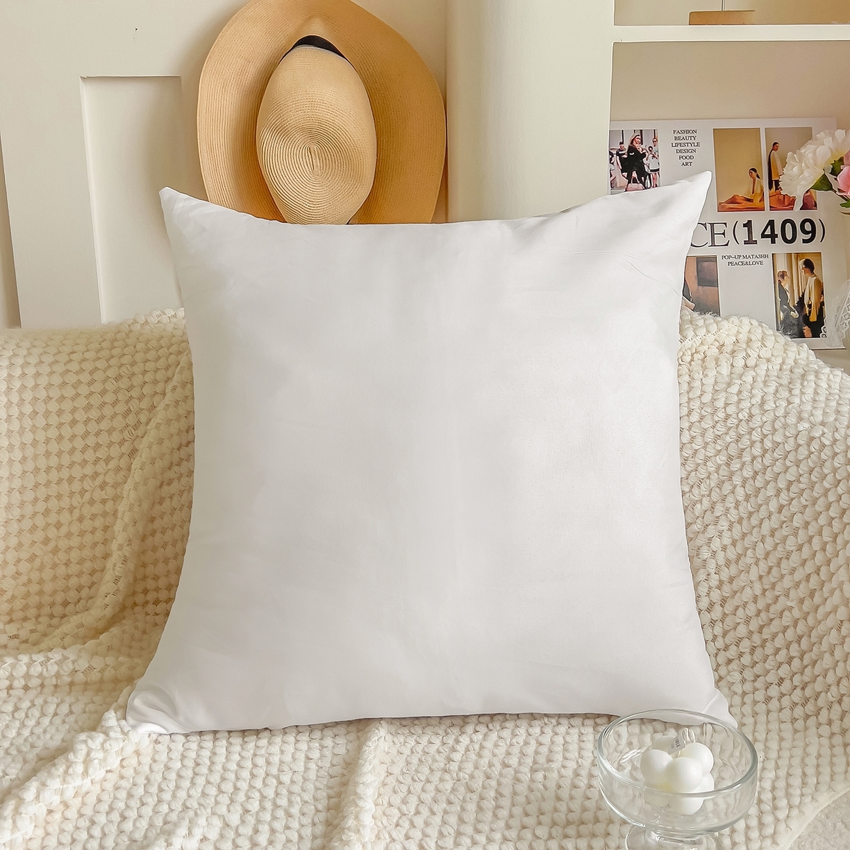 91家纺网 家纺一手货源 找家纺 诺可 2025新款全棉毛巾绣立体感跨境外贸跳色碰撞系类抱枕抱枕套 磨毛布单抱枕芯