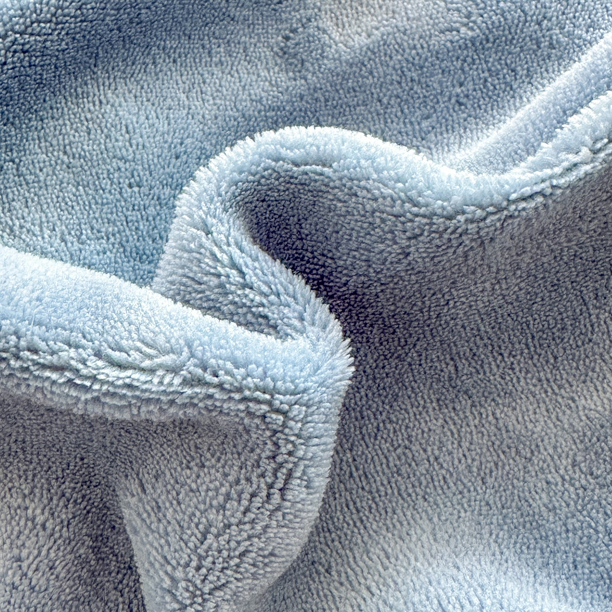 91家纺网 家纺一手货源 找家纺 小懒猪 2025新款220克A类牛奶绒纯色双拼四件套（提供买家秀） 蓝灰