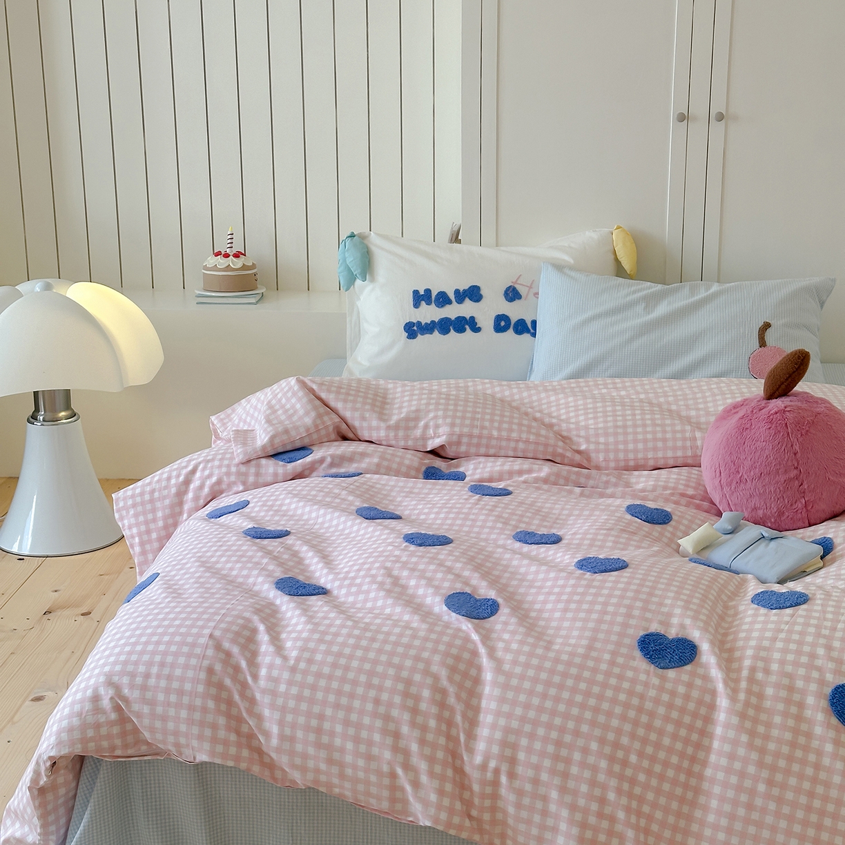 91家纺网 家纺一手货源 找家纺 桔子家纺 2025新款40支纯棉水洗棉happy系列四件套 hello小樱