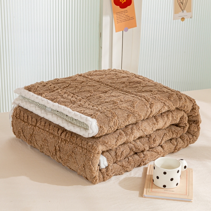 91家纺网 家纺一手货源 找家纺 暖芯优选 2025新款上下铺塔芙绒床垫 奶油咖