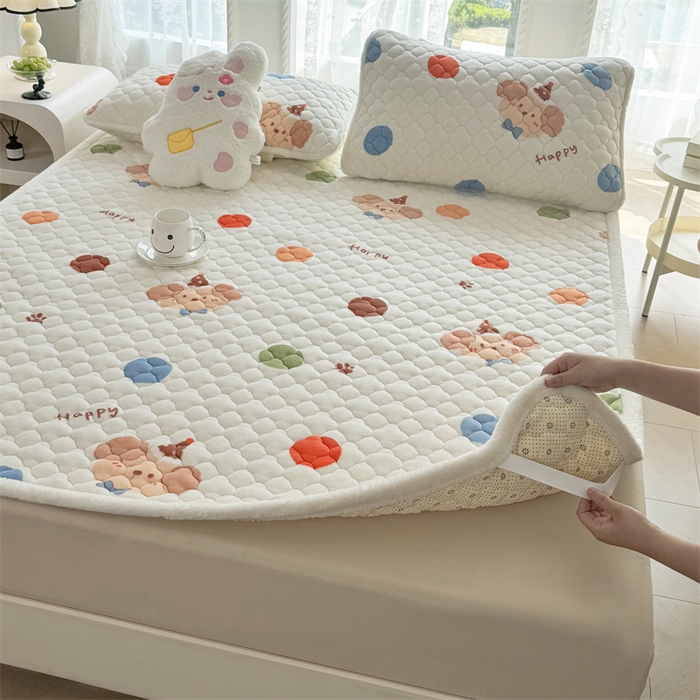 91家纺网 家纺一手货源 找家纺 暖芯优选 2025新款40S13376纯色全棉水洗棉单品系列床笠单件-单床笠 深灰