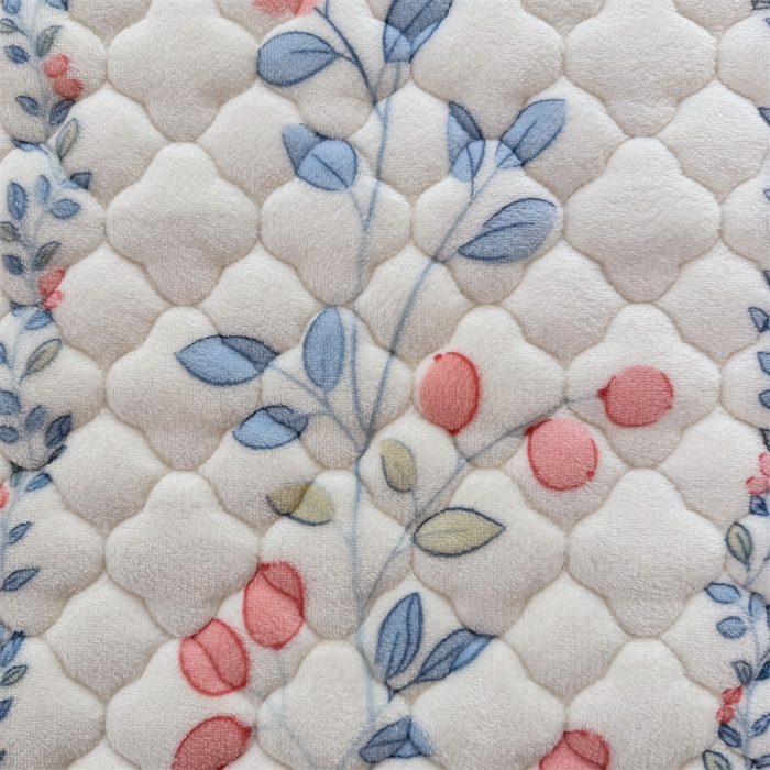 91家纺网 家纺一手货源 找家纺 暖芯优选 2025热款外贸跨境电商热销款冬季加厚牛奶绒印花床垫床垫学生单人宿舍上下铺 花间小兔