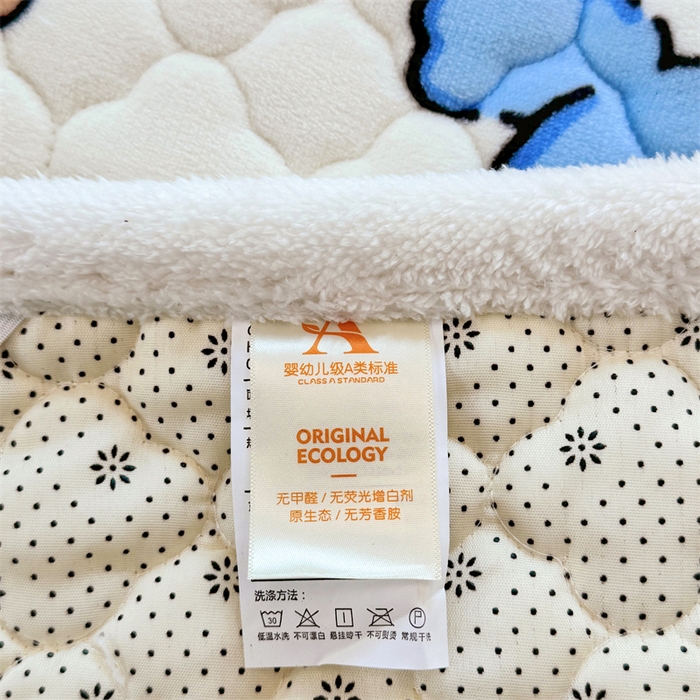 91家纺网 家纺一手货源 找家纺 暖芯优选 2025热款外贸跨境电商热销款冬季加厚牛奶绒印花床垫床垫学生单人宿舍上下铺 快乐狗