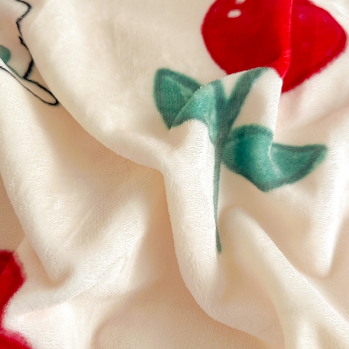 91家纺网 家纺一手货源 找家纺 棉森家纺 2025新款亲肤舒适牛奶绒床盖四件套 郁兔红