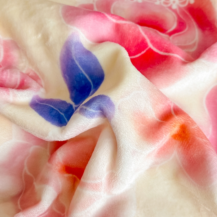 91家纺网 家纺一手货源 找家纺 棉森家纺 2025新款亲肤舒适牛奶绒床盖四件套 阳光玫瑰