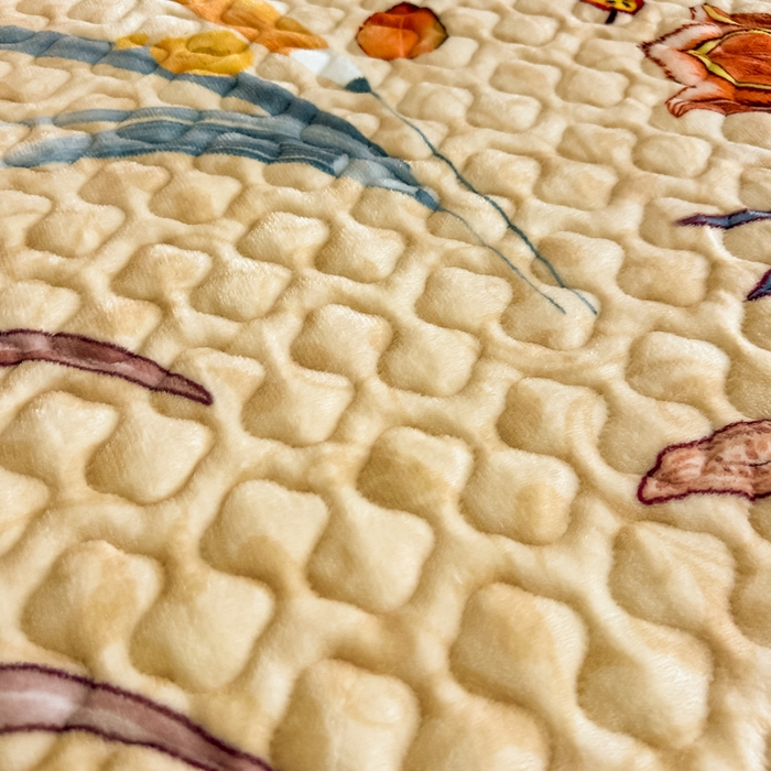 91家纺网 家纺一手货源 找家纺 棉森家纺 2025新款亲肤舒适牛奶绒床盖四件套 大麦乐田