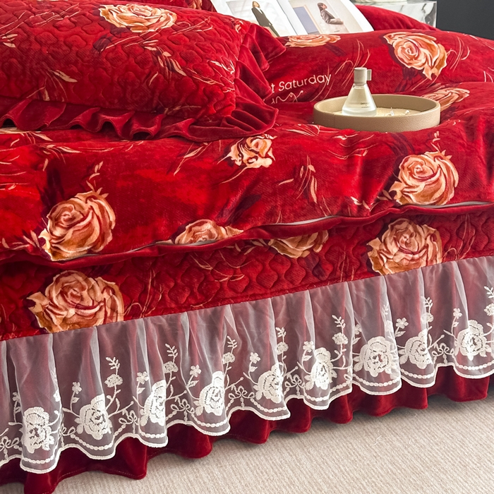 91家纺网 家纺一手货源 找家纺 棉森家纺 2025新款亲肤舒适牛奶绒床盖四件套 盛夏