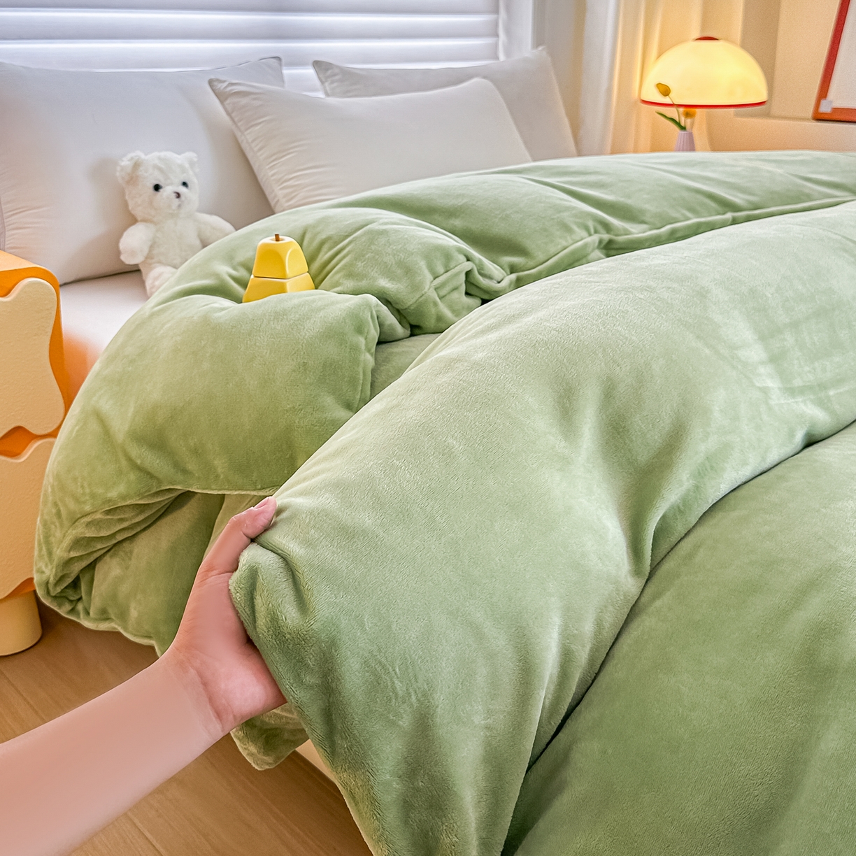 91家纺网 家纺一手货源 找家纺 （总）棉森家纺 2025新款加厚牛奶绒单被套单品被套单件被套