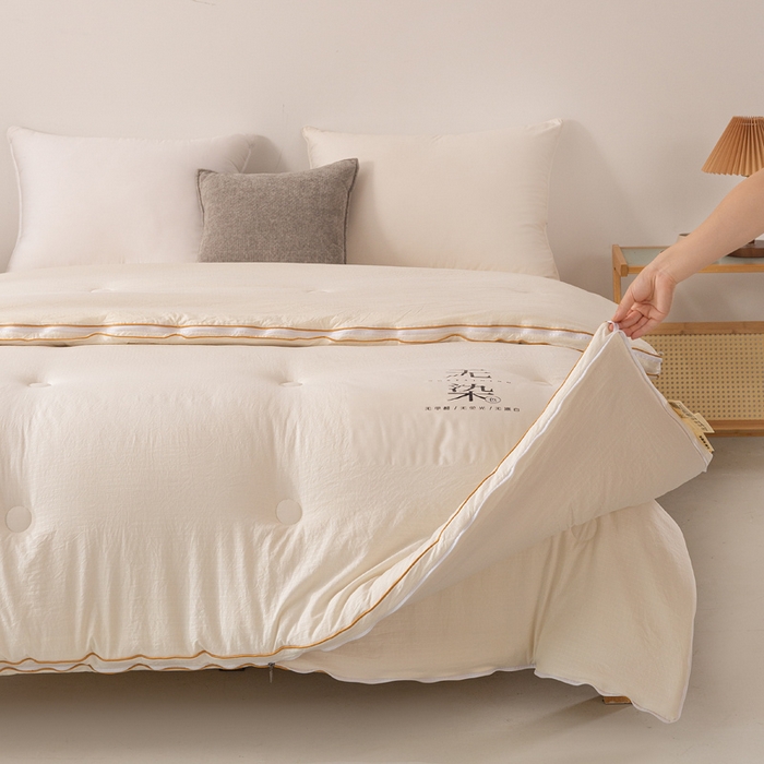 91家纺网 家纺一手货源 找家纺 （总）棉森家纺 2025新款亲肤舒适华夫格大豆子母被被子被芯