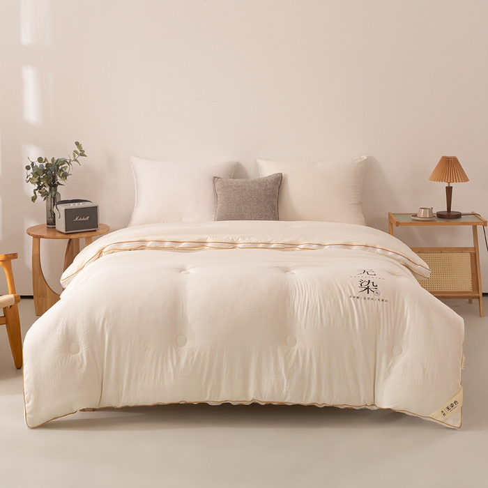 91家纺网 家纺一手货源 找家纺 （总）棉森家纺 2025新款亲肤舒适华夫格大豆子母被被子被芯