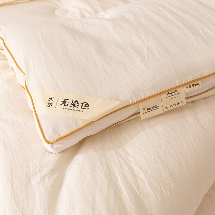 91家纺网 家纺一手货源 找家纺 棉森家纺 2025新款亲肤舒适华夫格大豆子母被被子被芯 米白